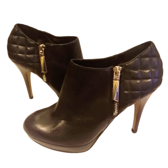 Vince Camuto Shoes - Vince Camuto Evgenia Ankle Boots Black Leather 6